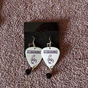 SCORPIONS GUITAR PICK EARRINGS